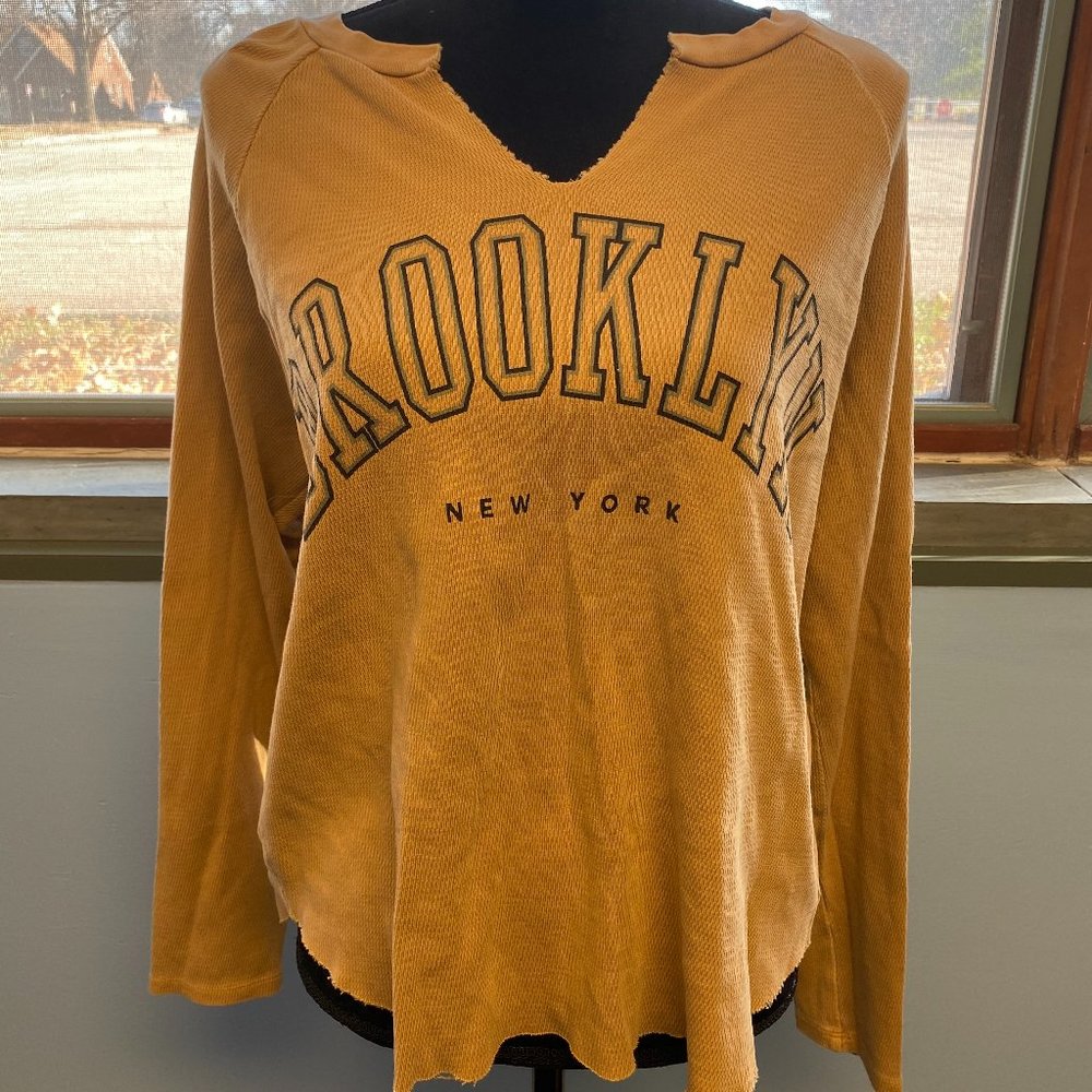 Long Sleeve Yellow Brooklyn Shirt